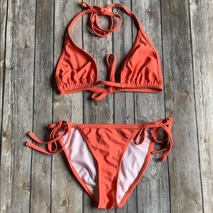 Frederick's of Hollywood Light Coral Bikini size S